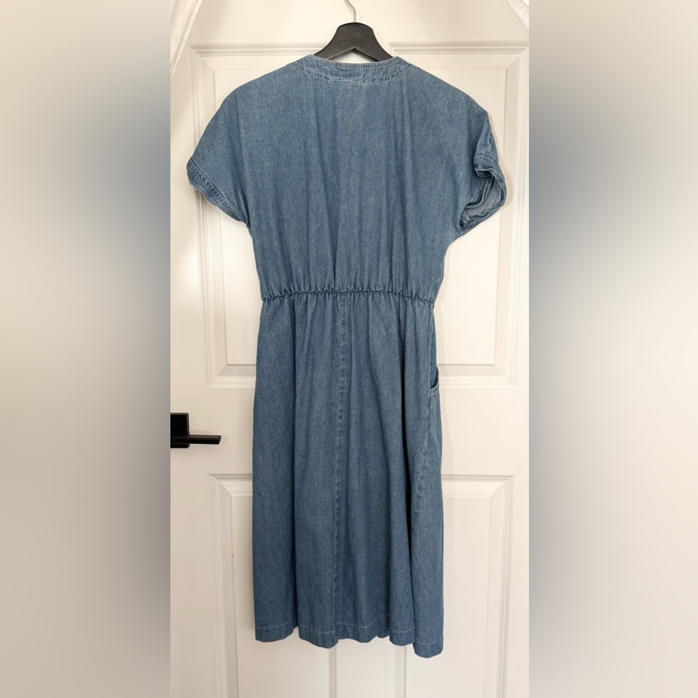 Vintage 90s Denim Button-Down Dress - Picture 7 of 7